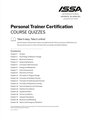 Personal Trainer Certification Quiz - CPT