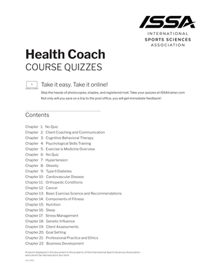 Health Coach Quiz