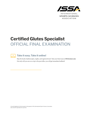 Certified Glute Specialist - Exam