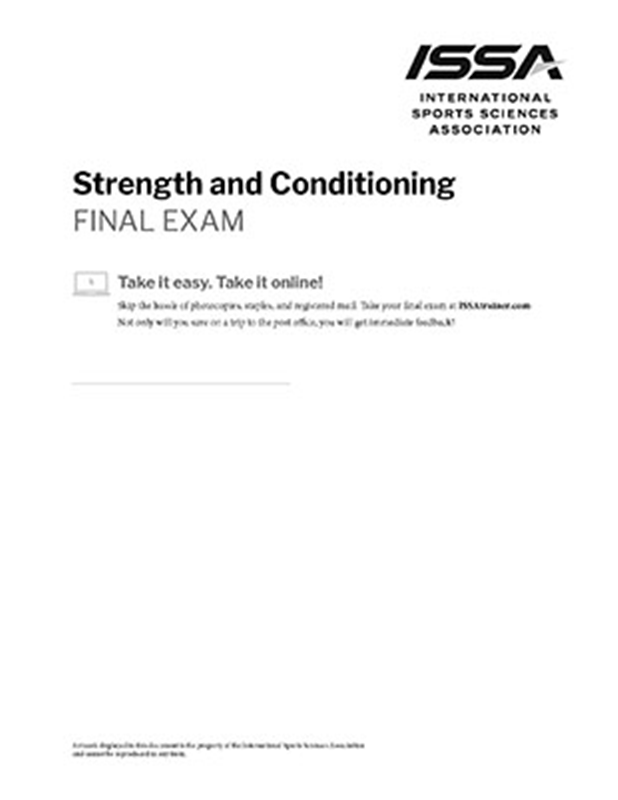 Strength and Conditioning Exam