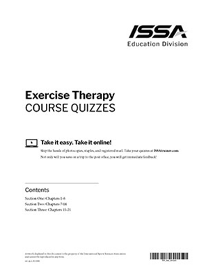 Exercise Therapy Certification Book Exercise Therapy Certification Book