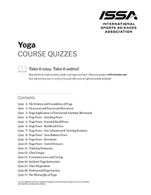 Certified Yoga Instructor Quiz