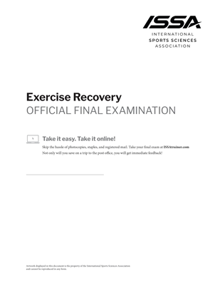 Exercise Recovery Specialist Exam