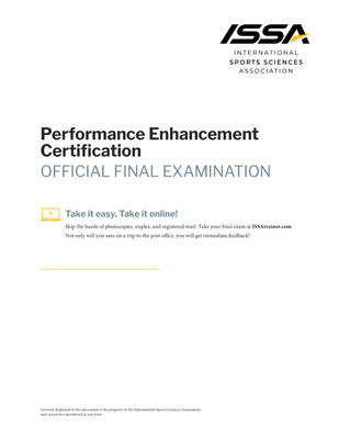 Performance Enhancement Exam
