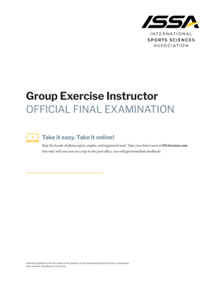 Group Exercise Instructor Exam
